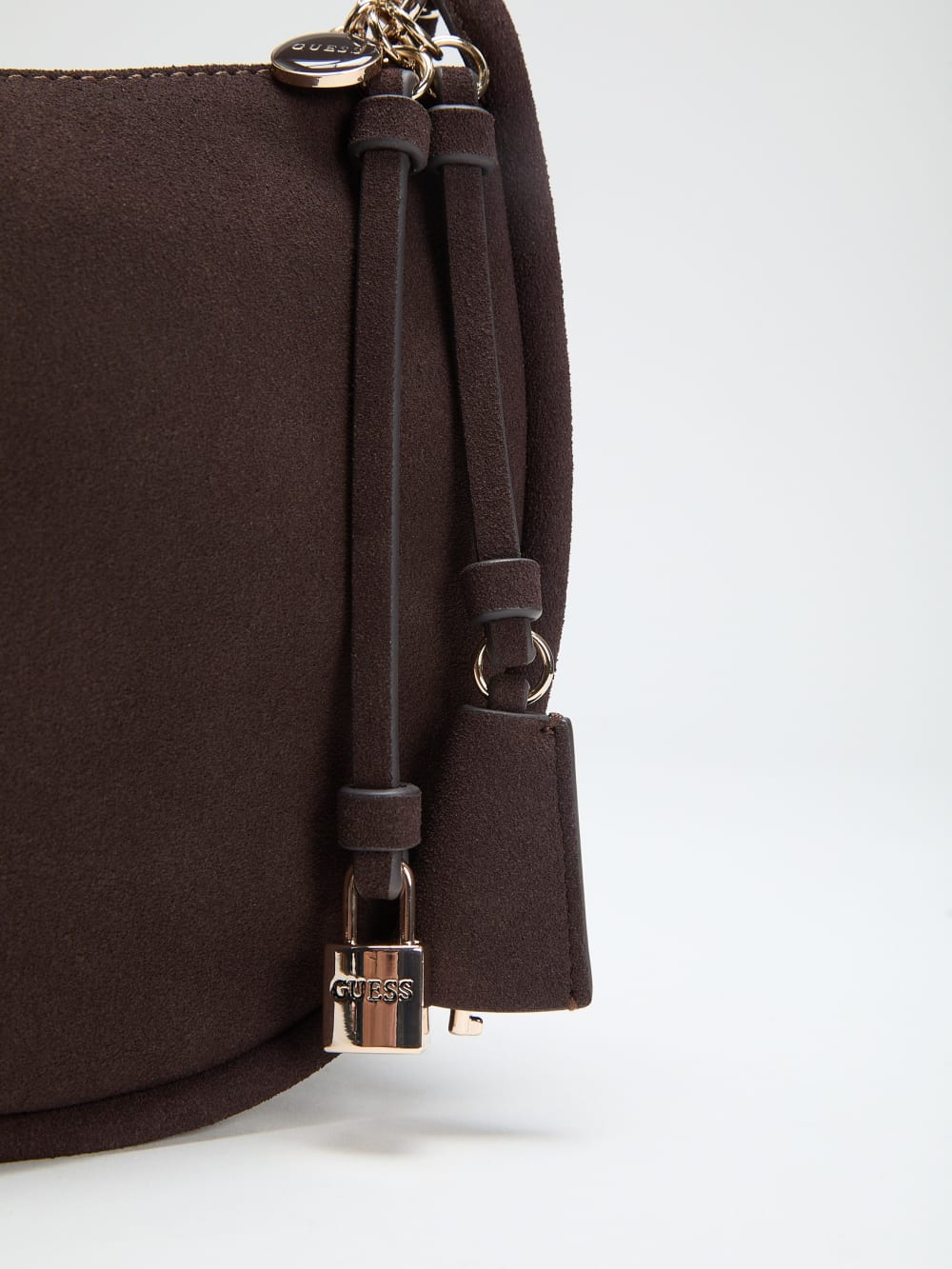 Danya Suede Shoulder  Bag - Guess
