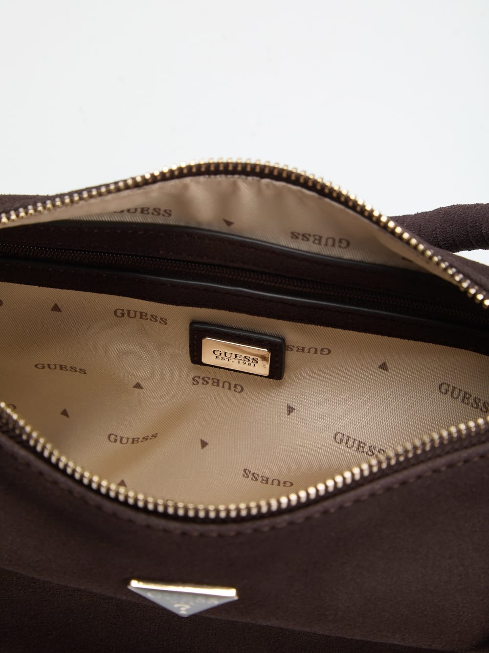 Danya Suede Shoulder  Bag - Guess