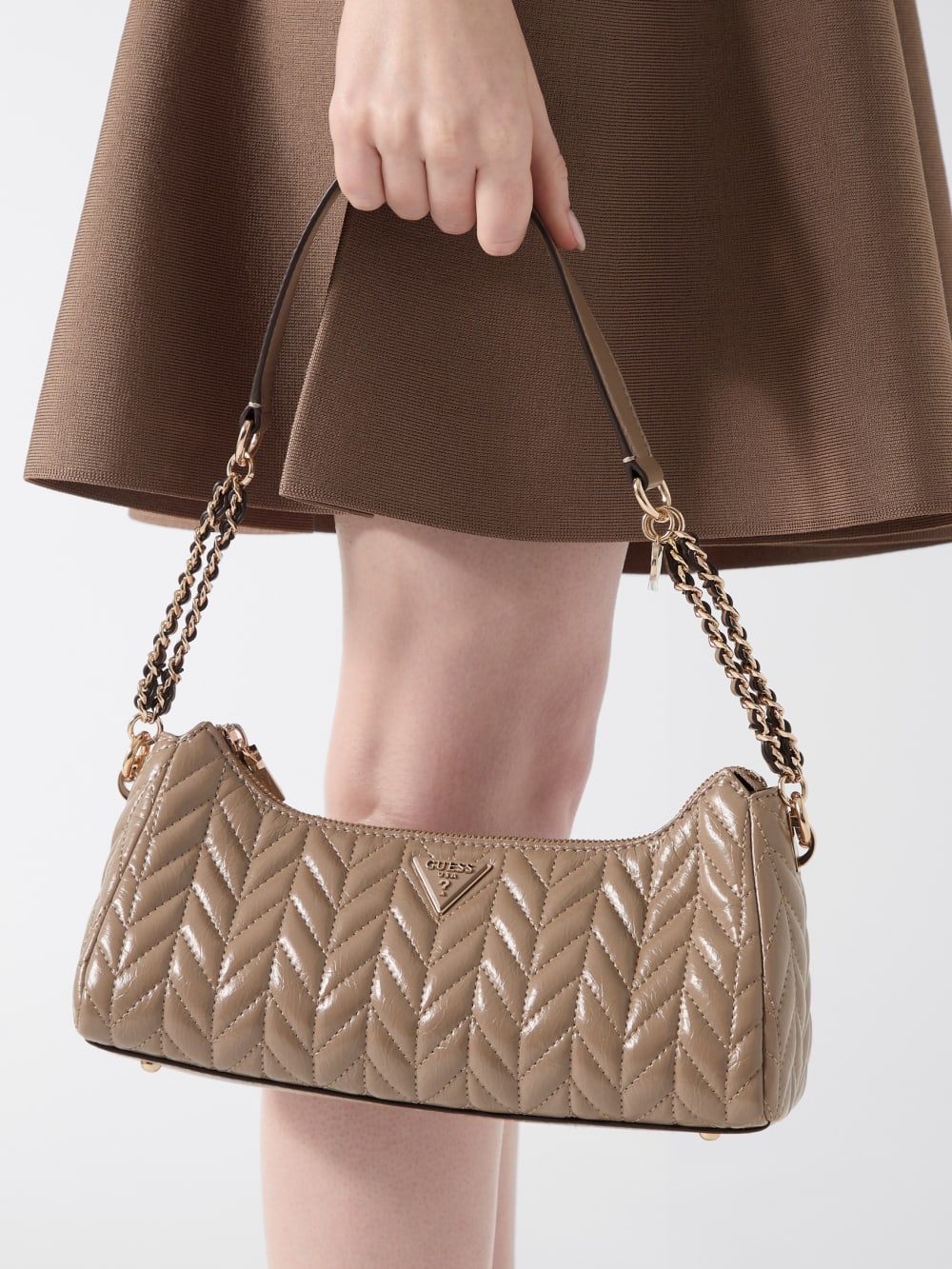 Cheryl Quilted Shoulder  Bag - Guess