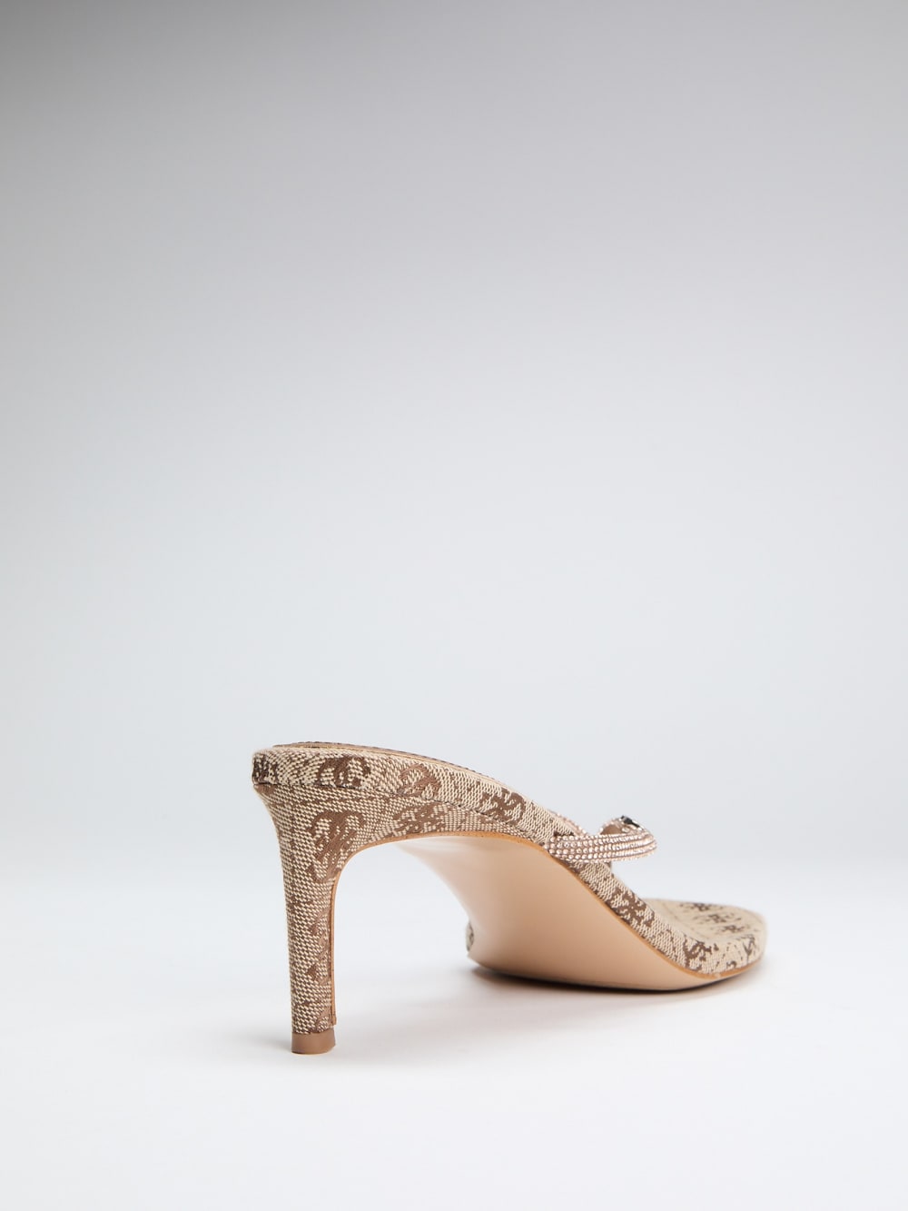 Mayan Rhinestone Thong Strap Heels - Guess