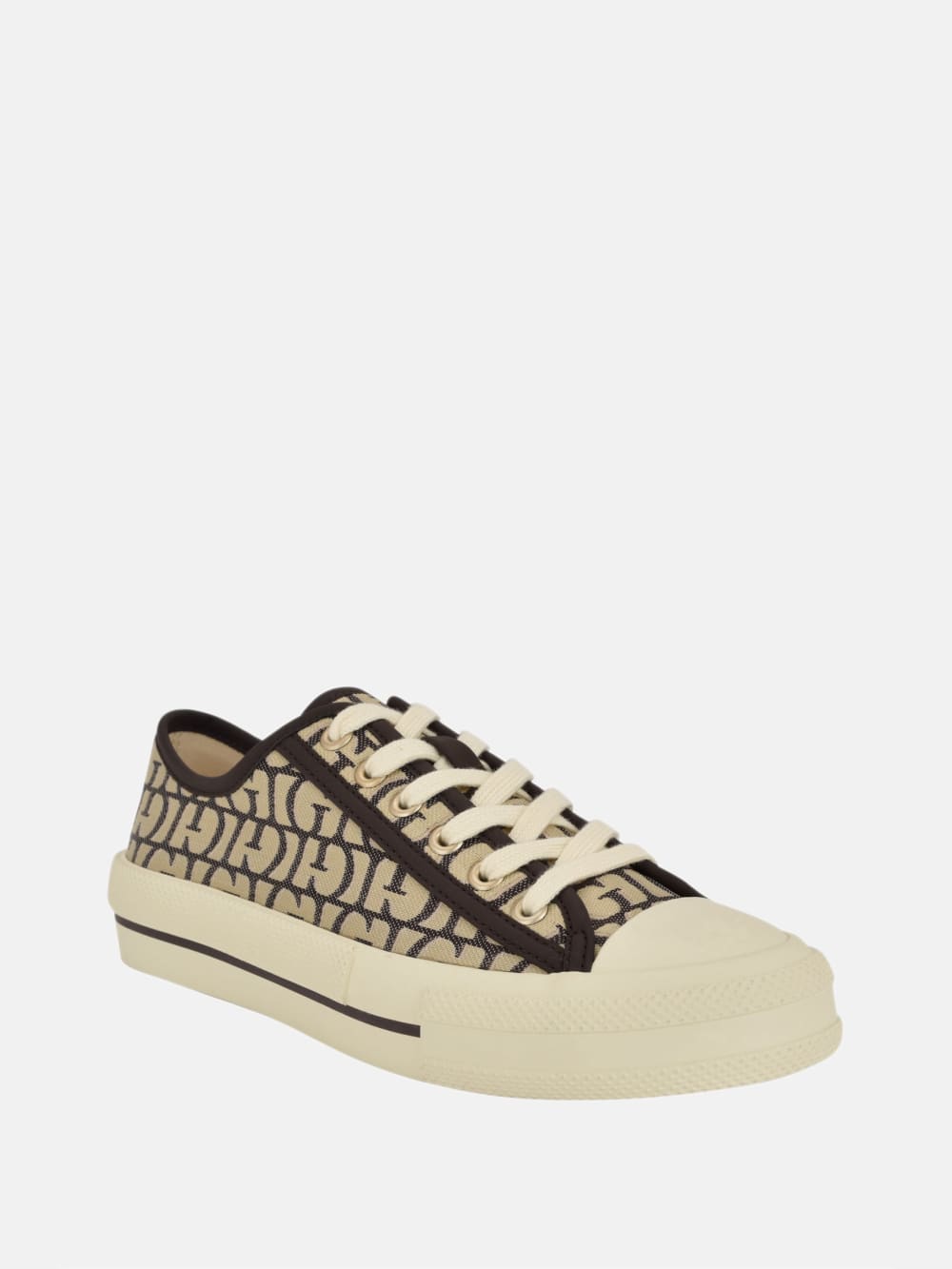 Carey Canvas Low-Top Sneakers - Guess