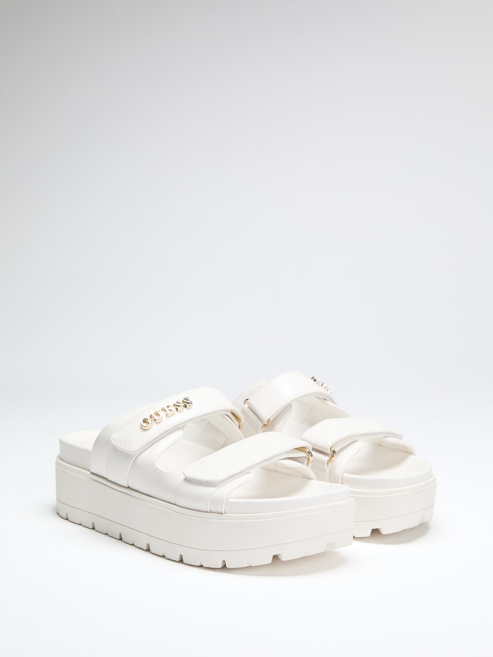 Fasten Genuine Leather Sandal - Guess