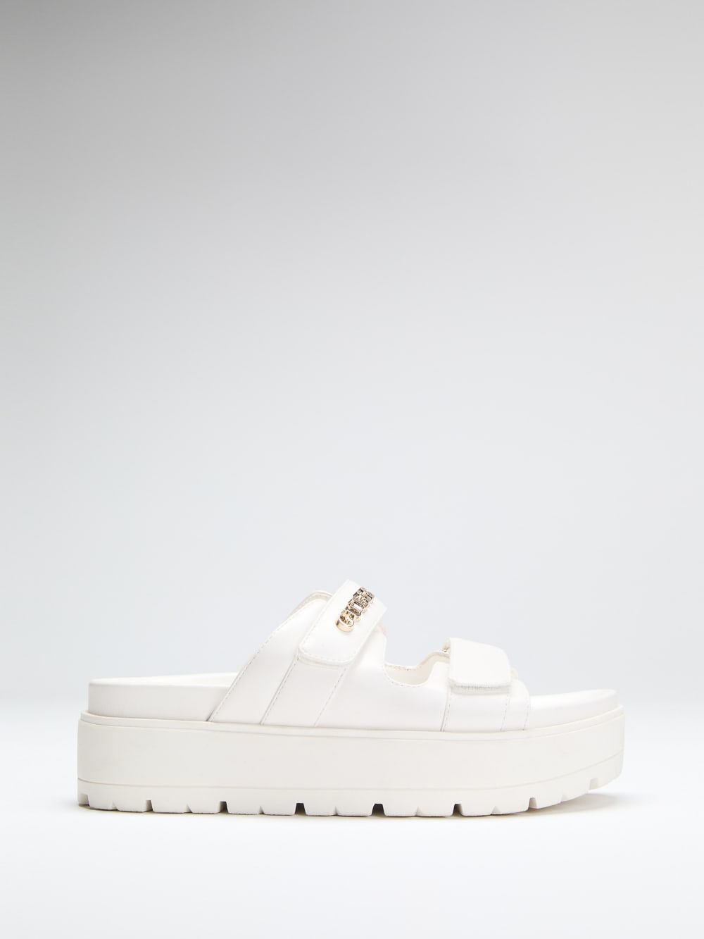 Fasten Genuine Leather Sandal - Guess