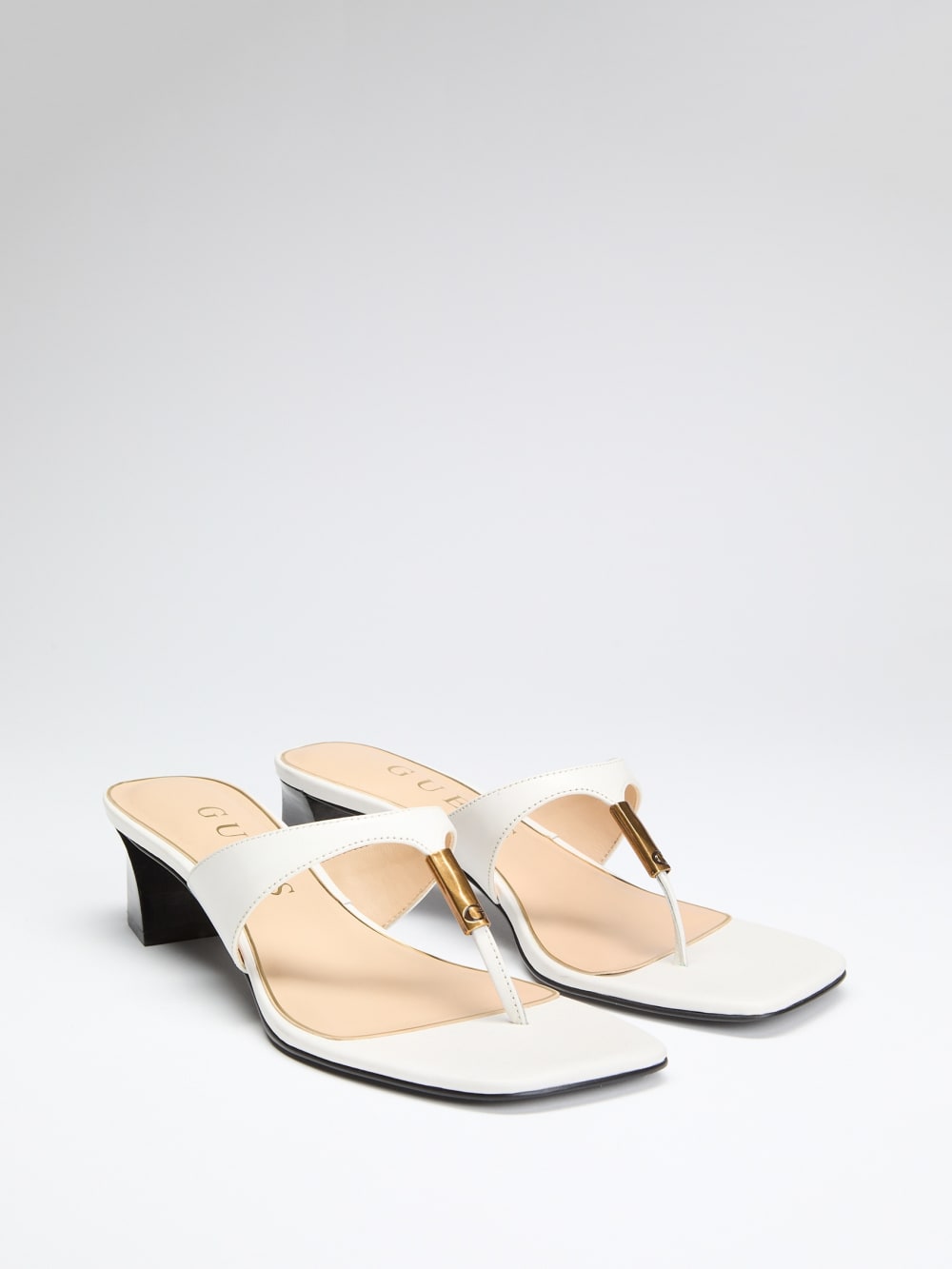 Yaiza Leather Sandals - Guess