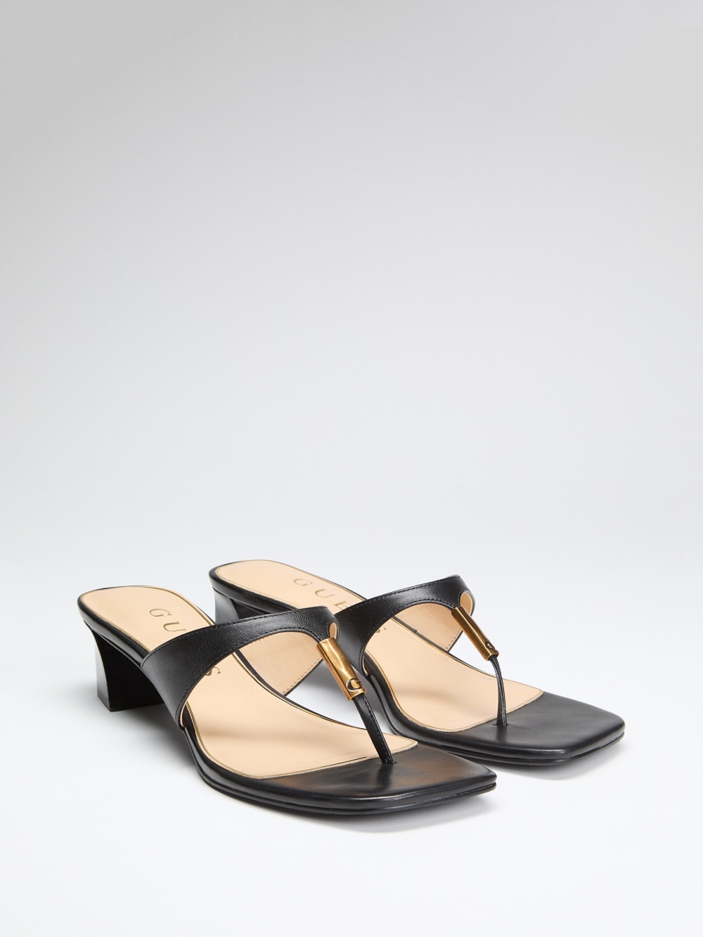 Yaiza Leather Sandals - Guess