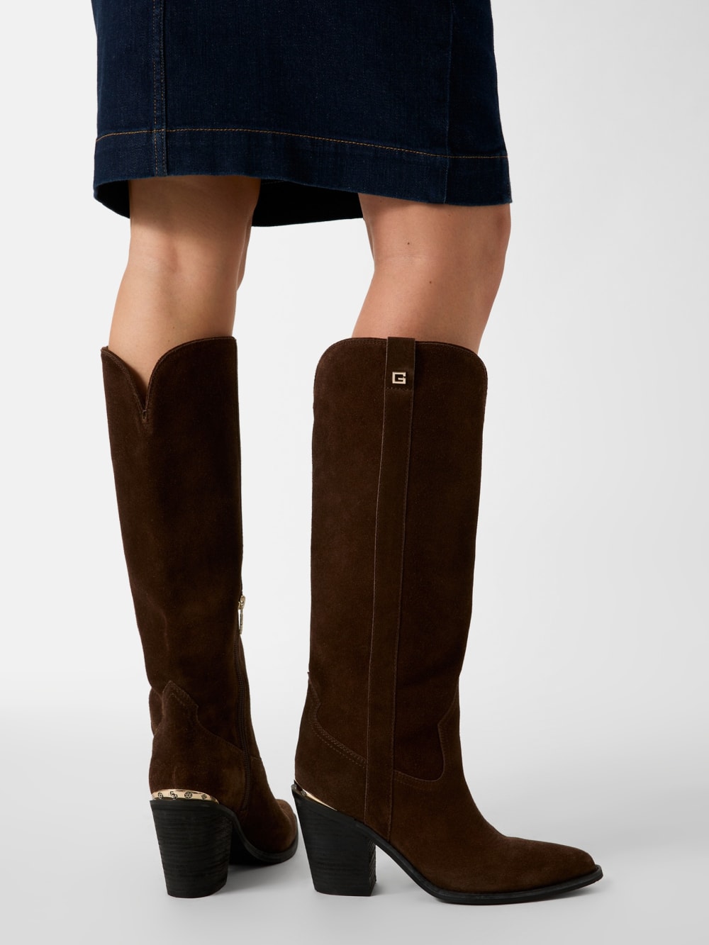 Sashan Suede Knee-High Boots - Guess