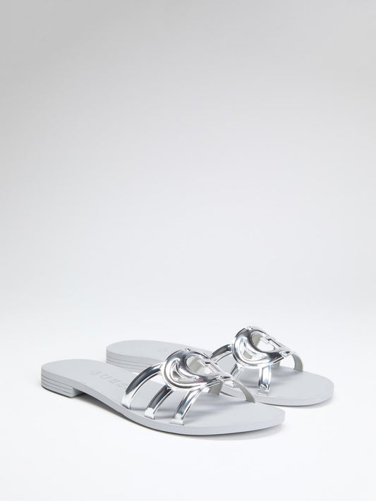 Elyho Jelly Cutout Slide Sandals - Guess
