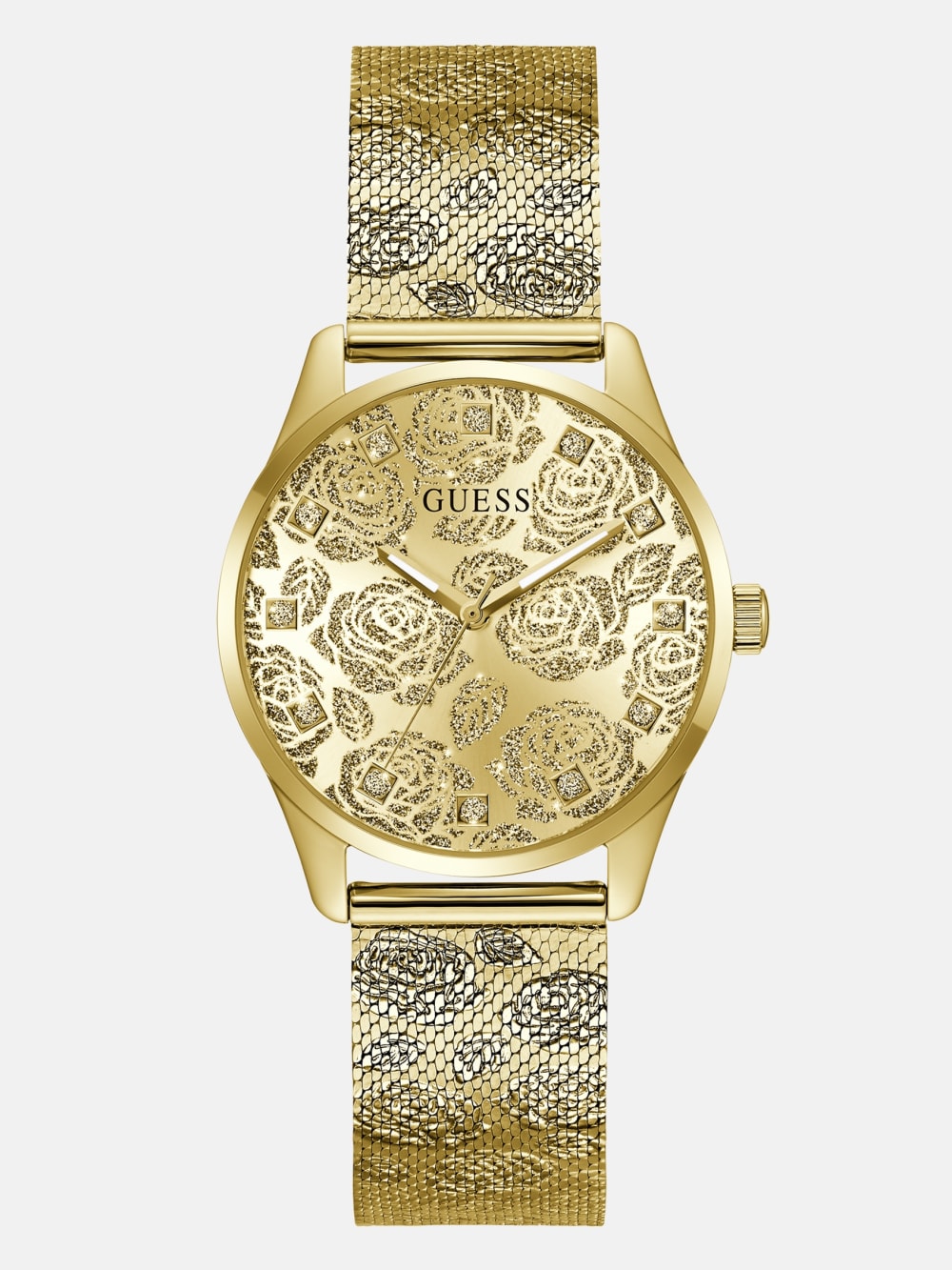 Floral Stainless steel analogue watch 36 mm - Guess