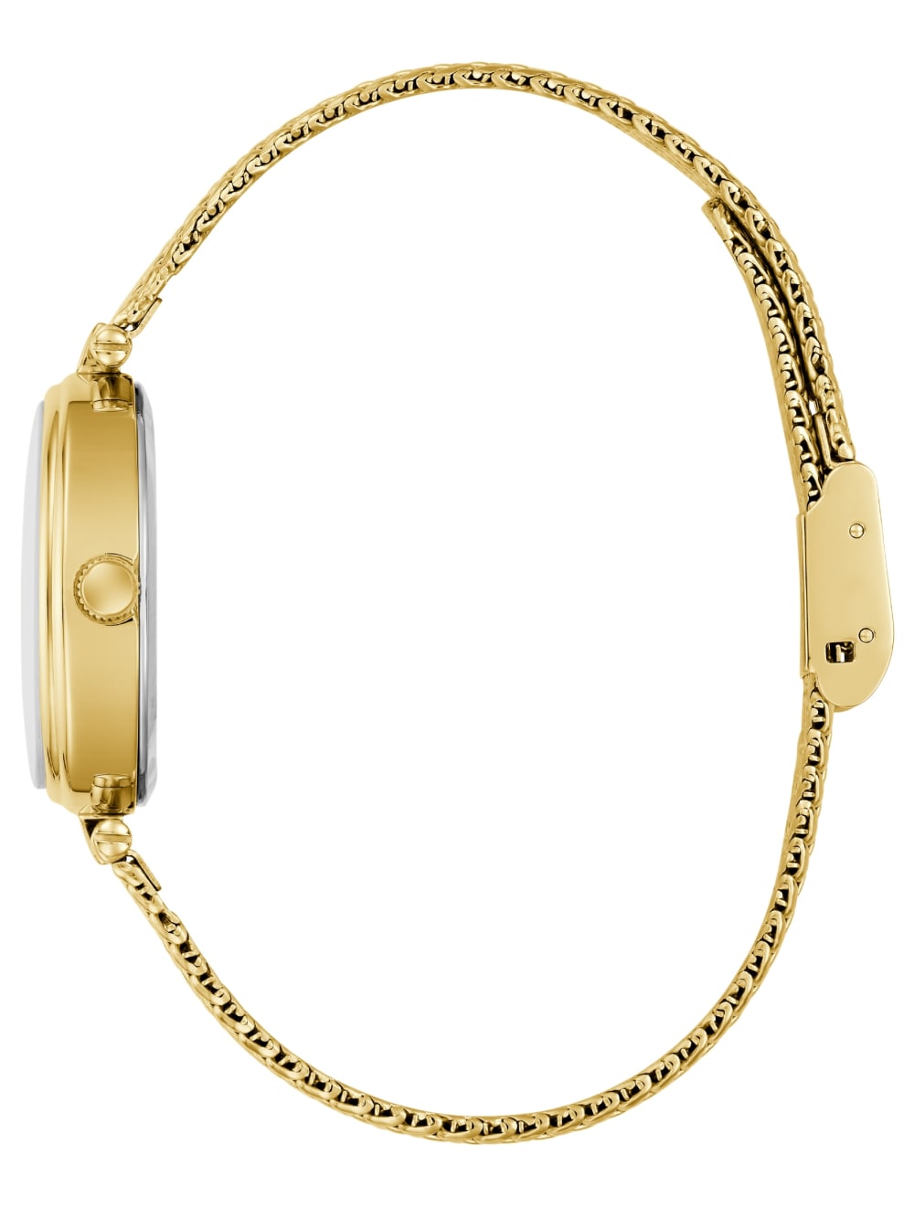 Gold-Tone Red Analog Watch - Guess