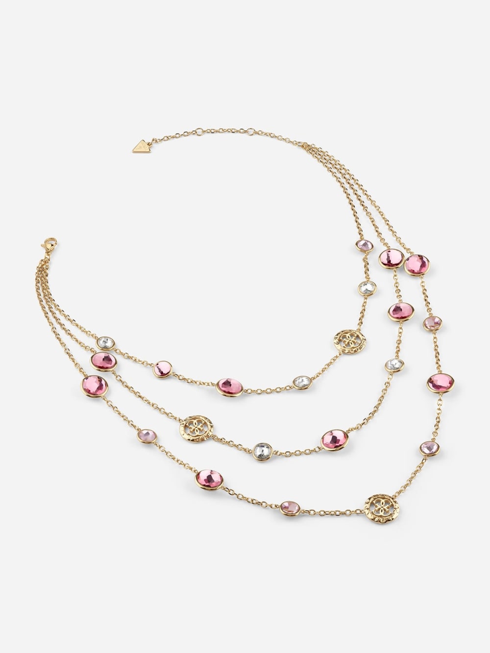 Gold-Tone and Colored Stone Layered Necklace - Guess