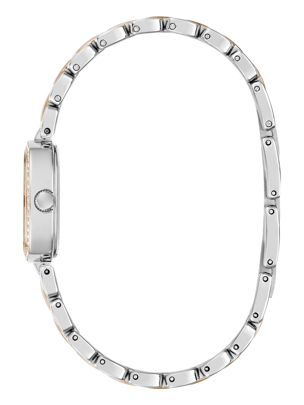 Crystal Recycled Steel analogue watch - Guess