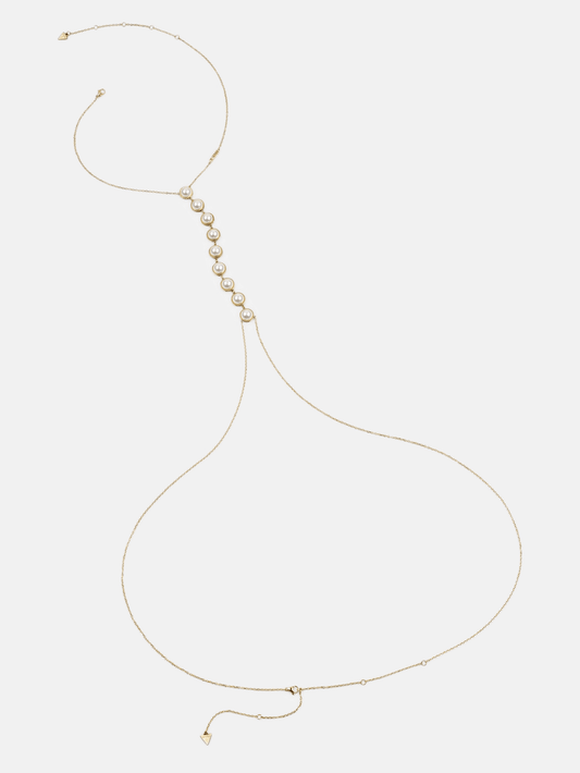 Gold-Tone Faux-Pearl Body Chain - Guess