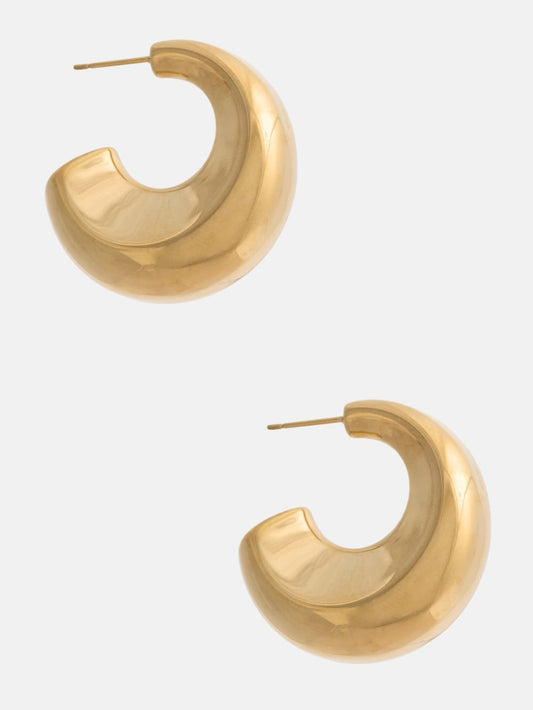 Gold-Tone Lightweight Hoop Earrings - Guess