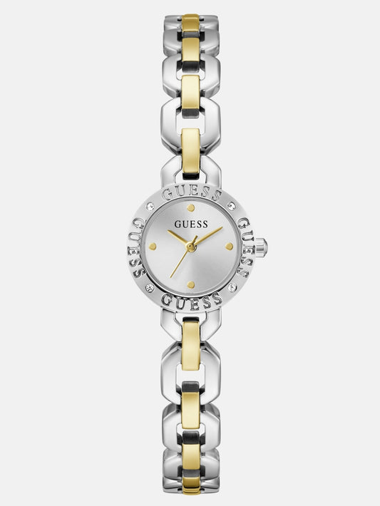 Crystal Recycled Steel analogue watch 22 mm - Guess