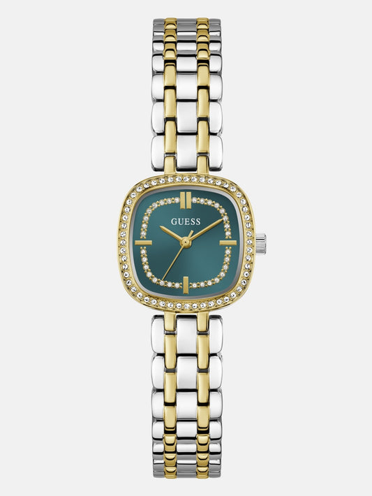 Crystal Recycled Steel analogue watch 25 mm - Guess