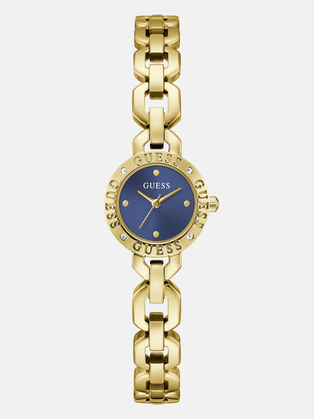 Crystal Recycled Steel analogue watch - Guess