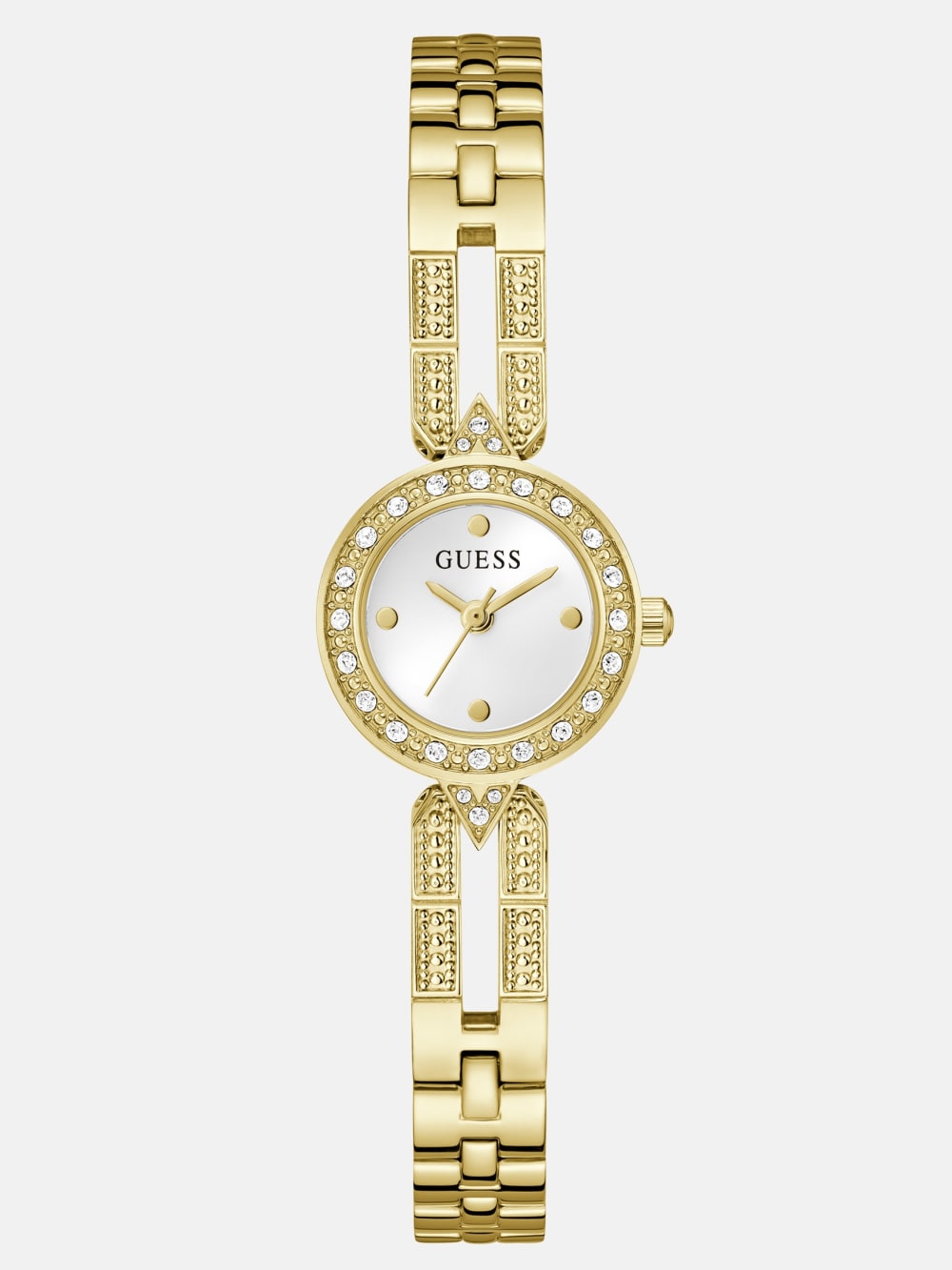 Crystal Recycled Steel analogue watch 22,5 mm - Guess