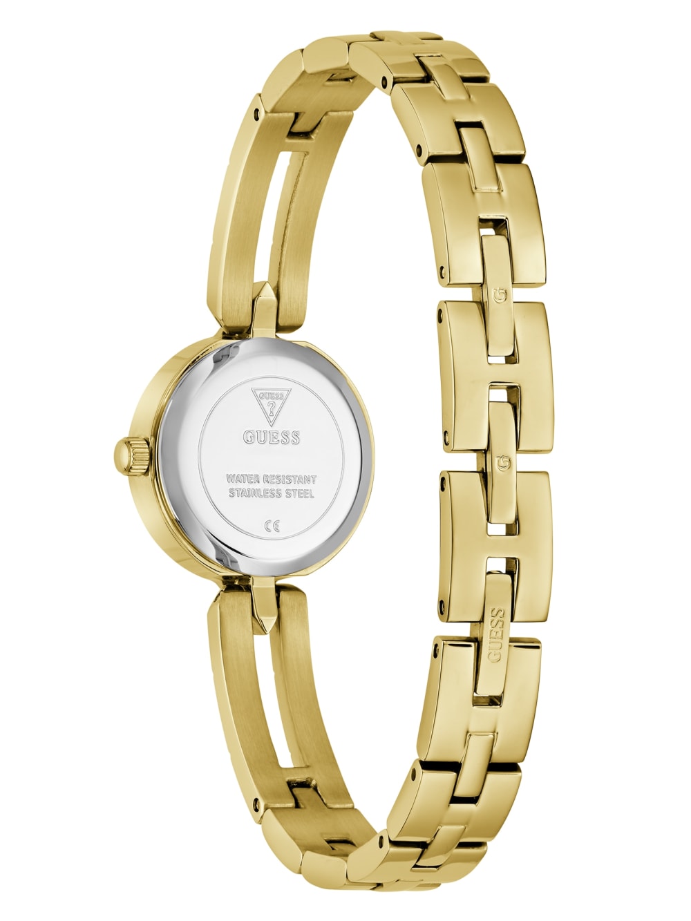 Crystal Recycled Steel analogue watch 22,5 mm - Guess