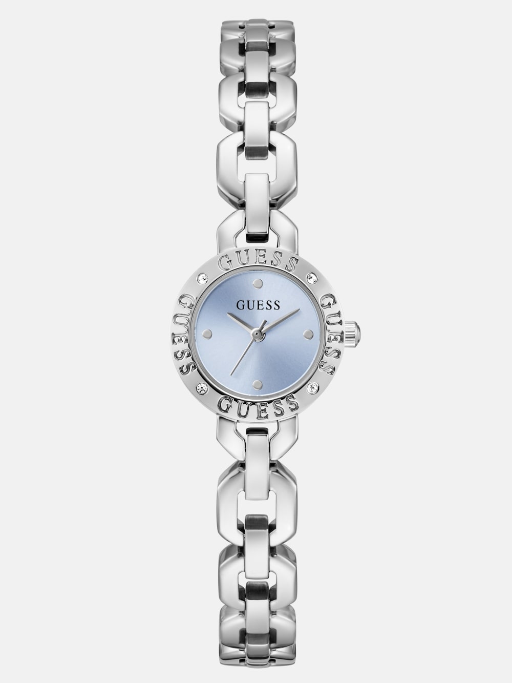Crystal Recycled Steel analogue watch 22 mm - Guess
