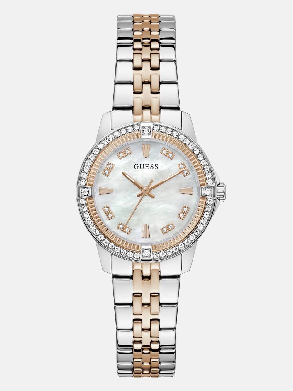 Crystal Stainless Steel analogue watch - Guess