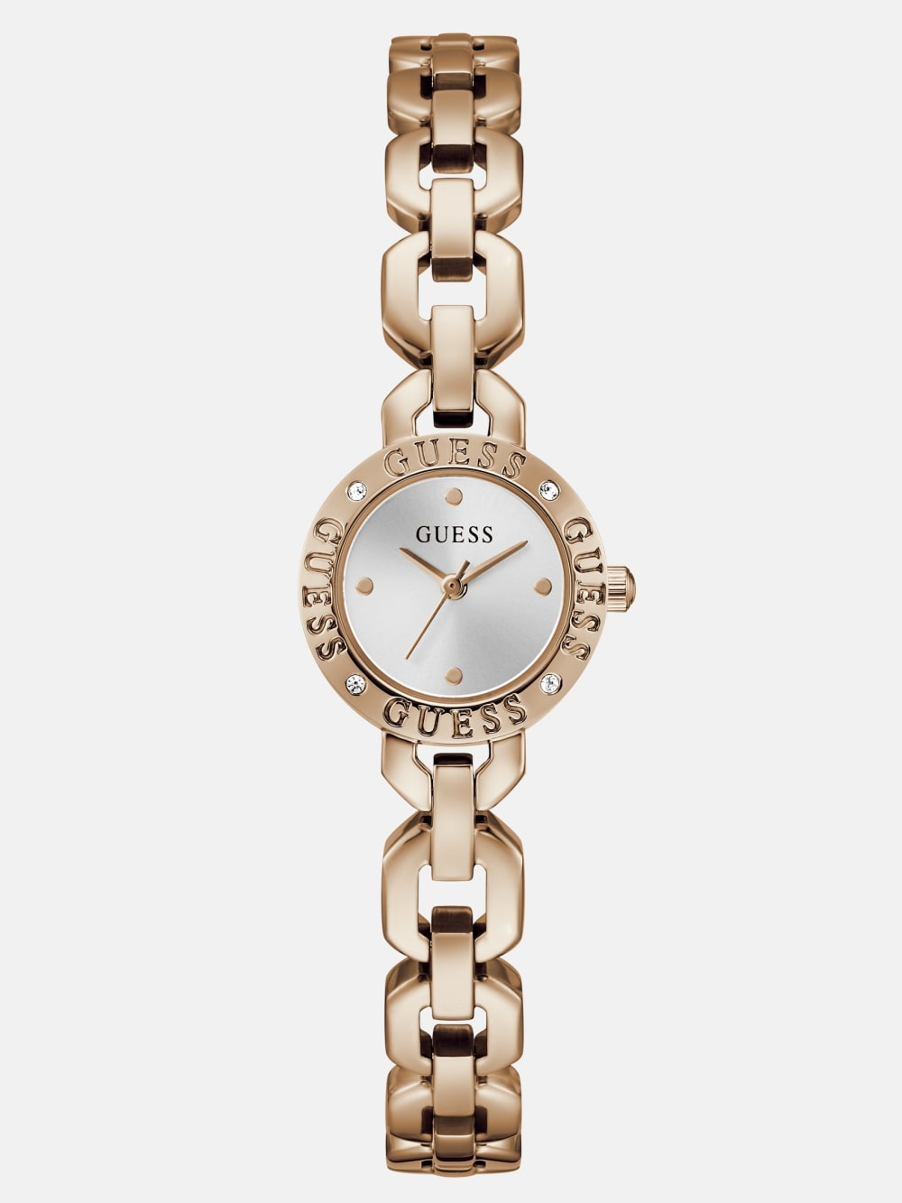 Crystal Recycled Steel analogue watch 22 mm - Guess