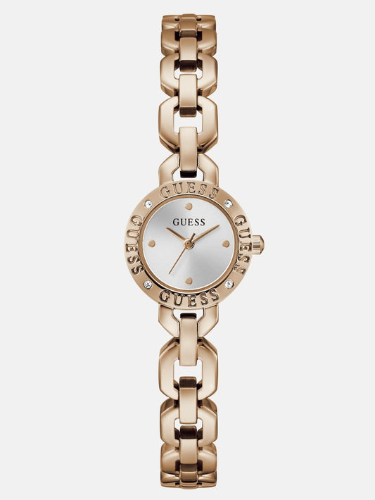 Crystal Recycled Steel analogue watch 22 mm - Guess