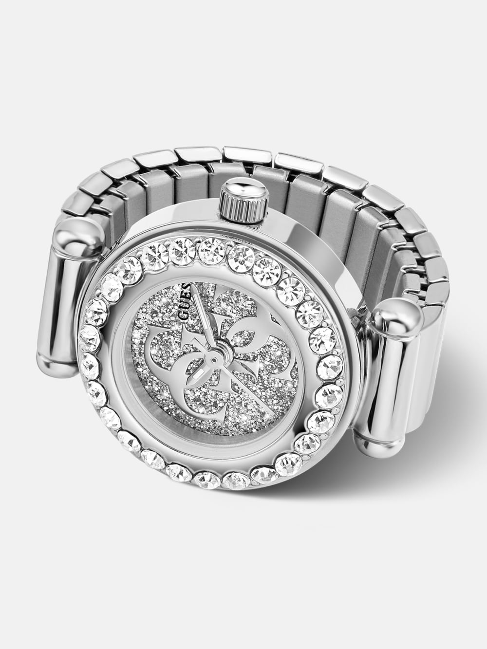 Crystal analogue watch-ring - Guess