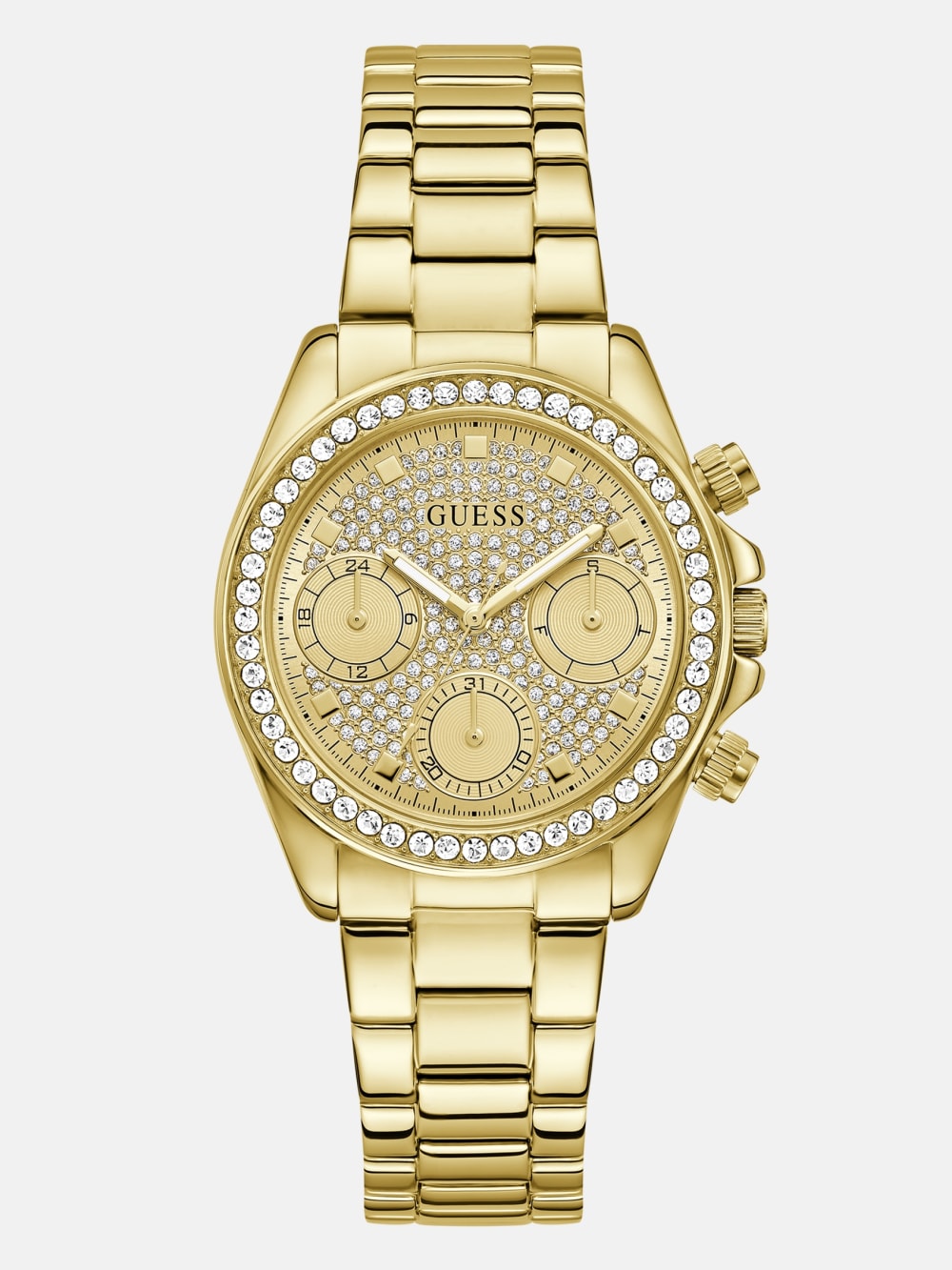 Crystal Stainless Steel multi-function watch - Guess