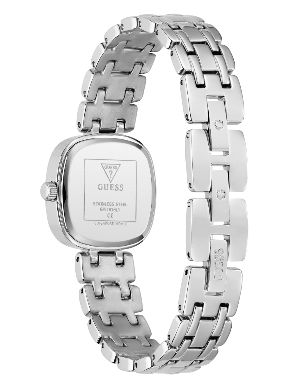 Crystal Recycled Steel analogue watch 25 mm - Guess