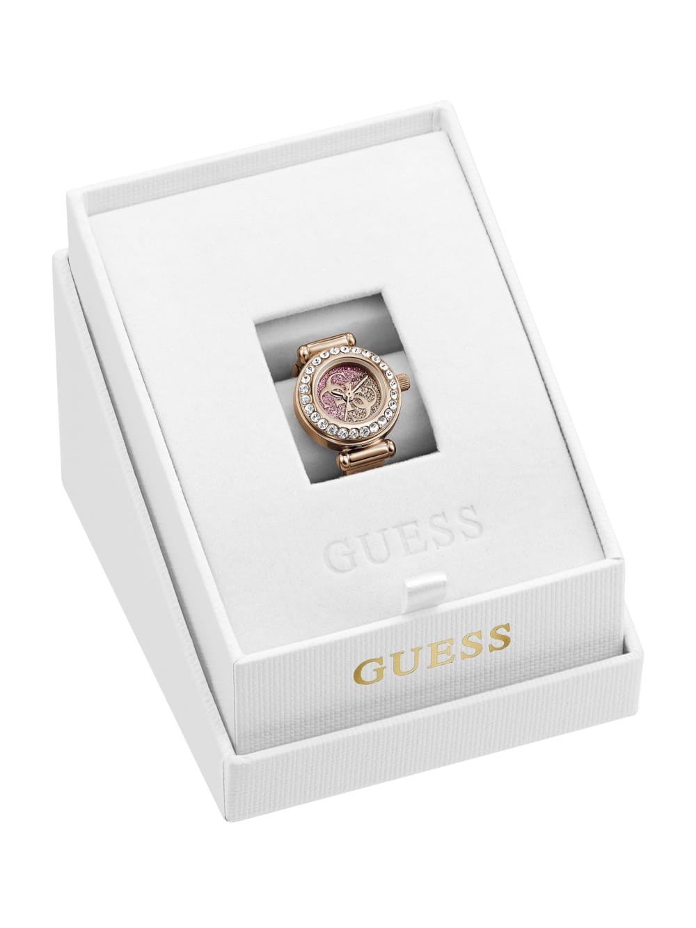Crystal analogue watch-ring - Guess