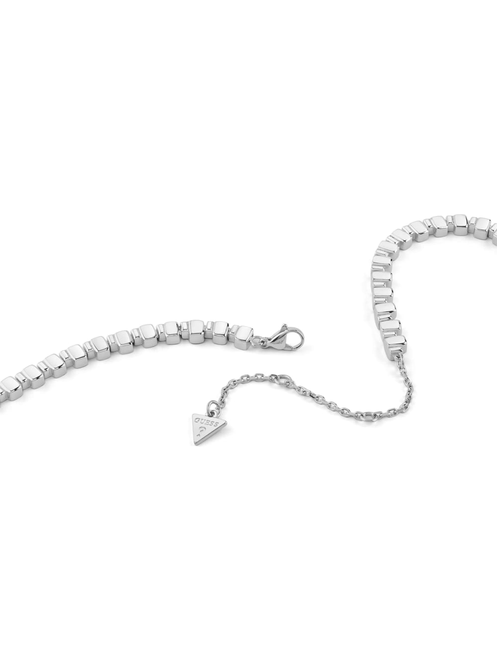 Silver-Tone Chandelier Necklace - Guess