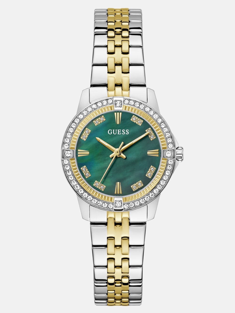 Crystal Stainless Steel analogue watch 32 mm - Guess