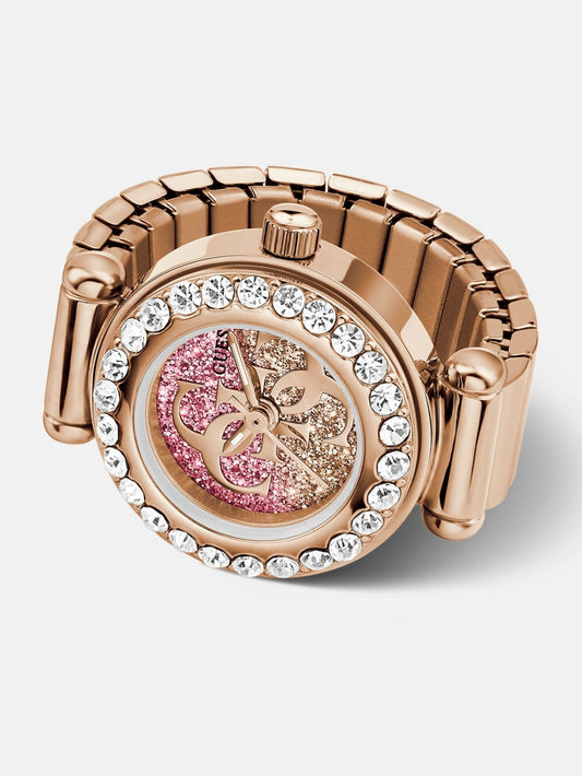 Crystal analogue watch-ring - Guess