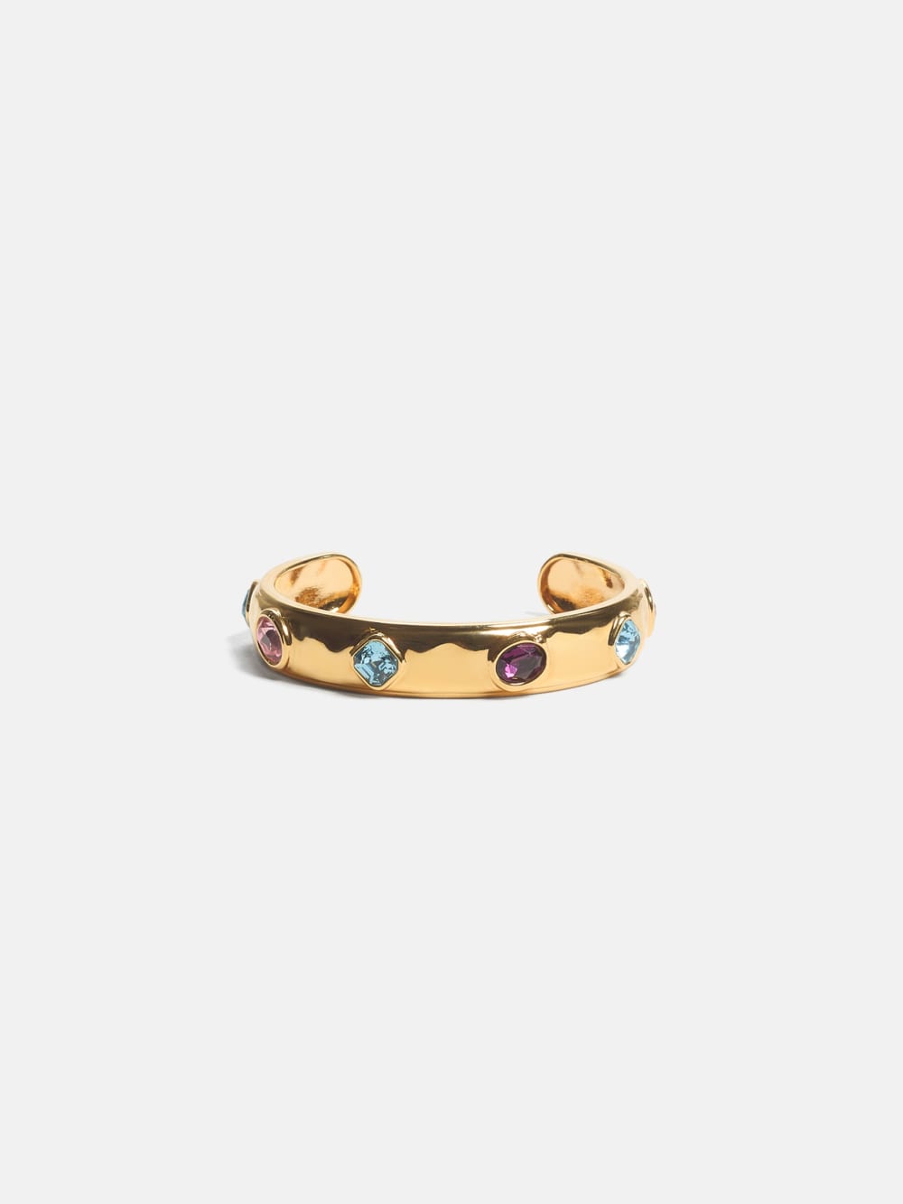 Gold-Tone Multicolor Crystal Bangle - Guess