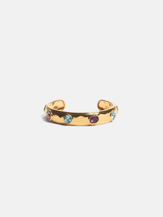 Gold-Tone Multicolor Crystal Bangle - Guess