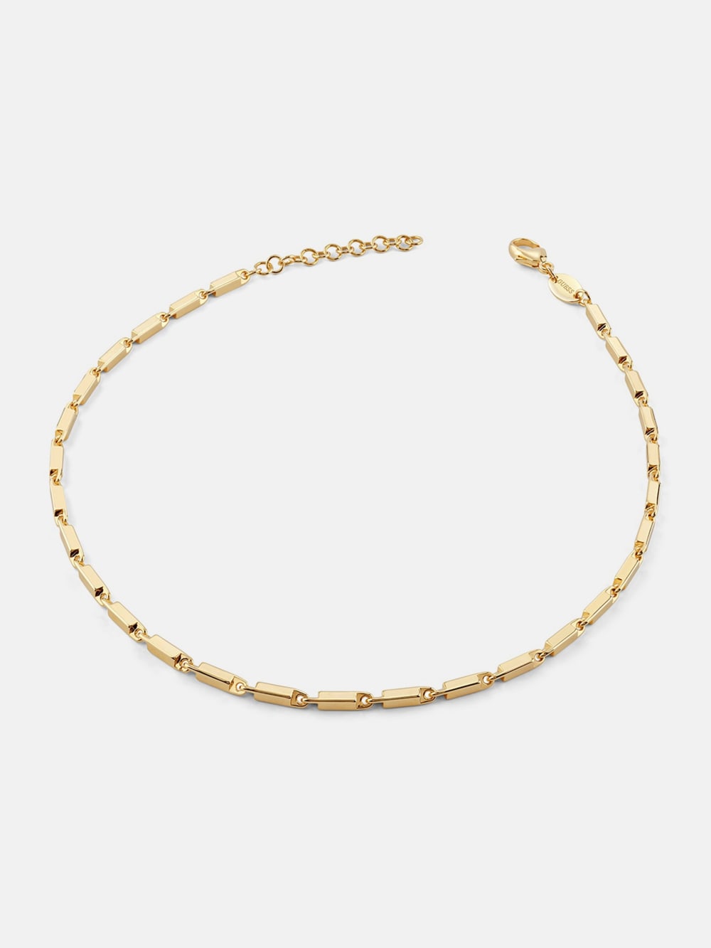 Gold-Tone Squared Links Necklace - Guess