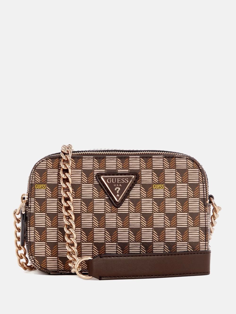 Signature Faux-Leather Camera Crossbody - Guess
