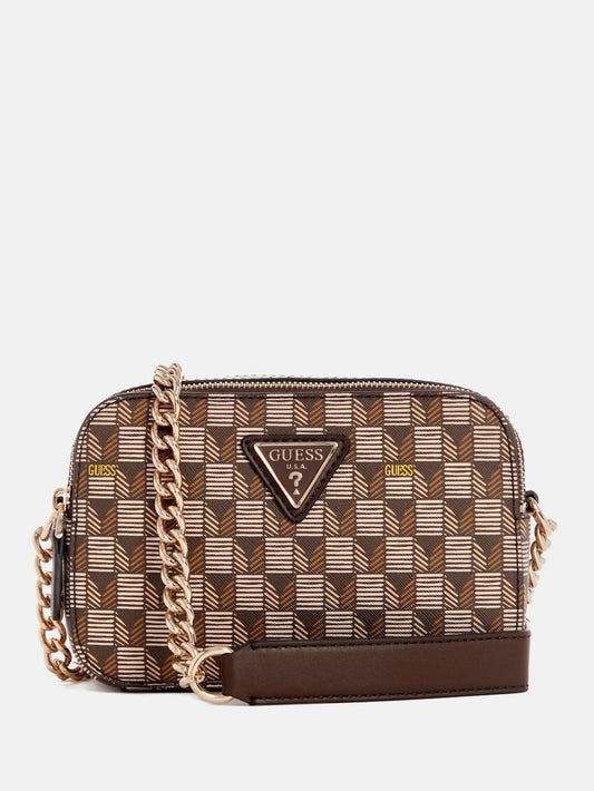 Signature Faux-Leather Camera Crossbody - Guess