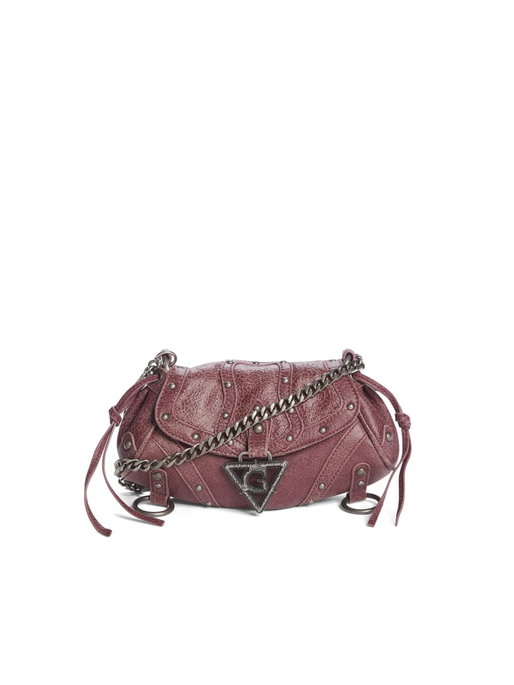 crackled leather mini fashion bag - Guess