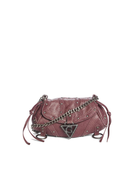 crackled leather mini fashion bag - Guess