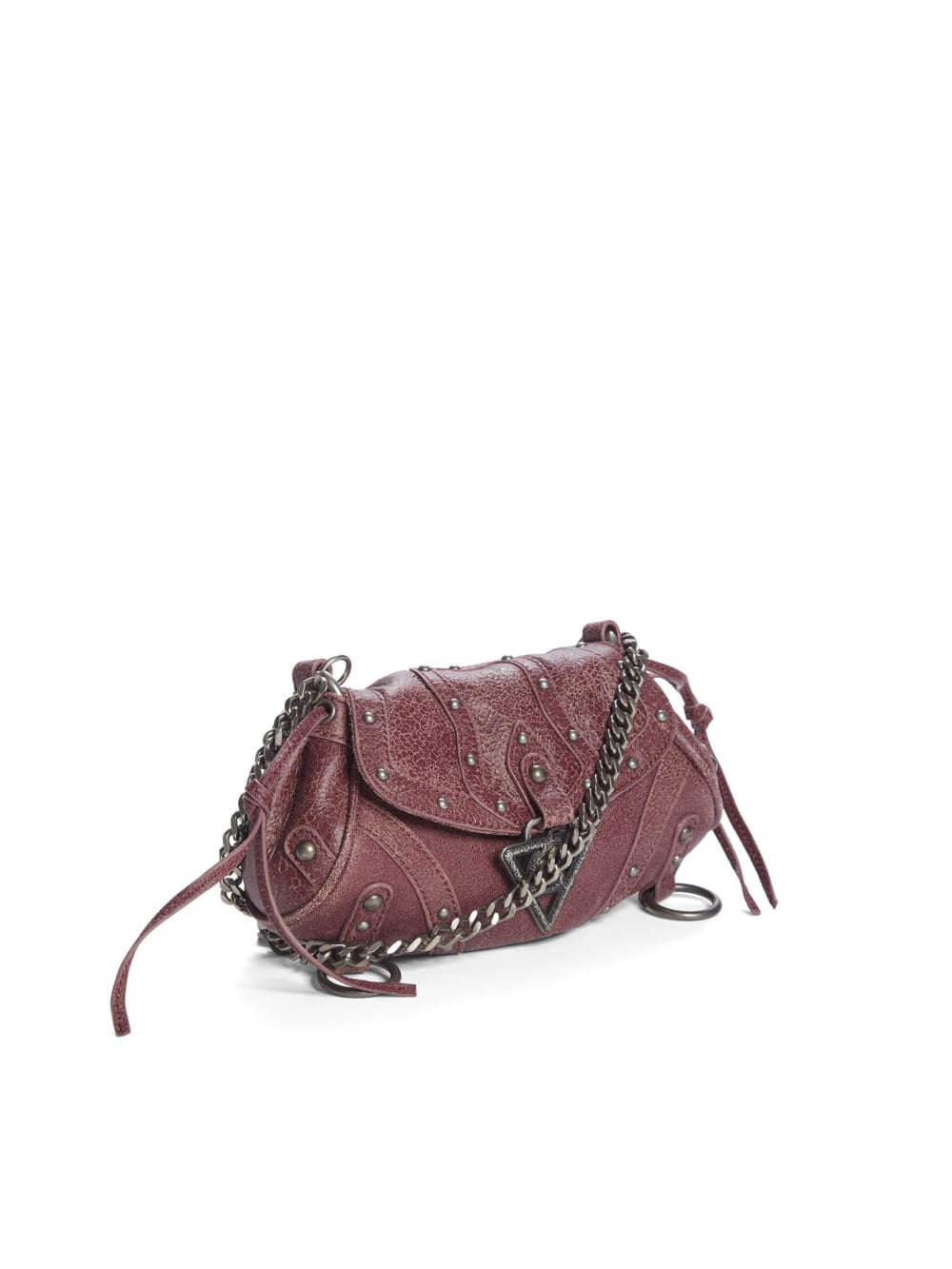 crackled leather mini fashion bag - Guess