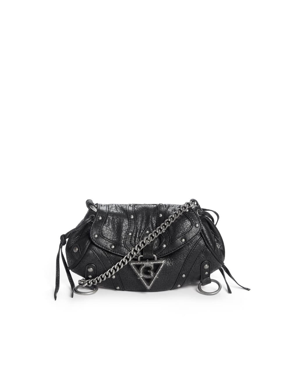 crackled leather mini fashion bag - Guess