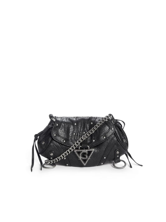 crackled leather mini fashion bag - Guess