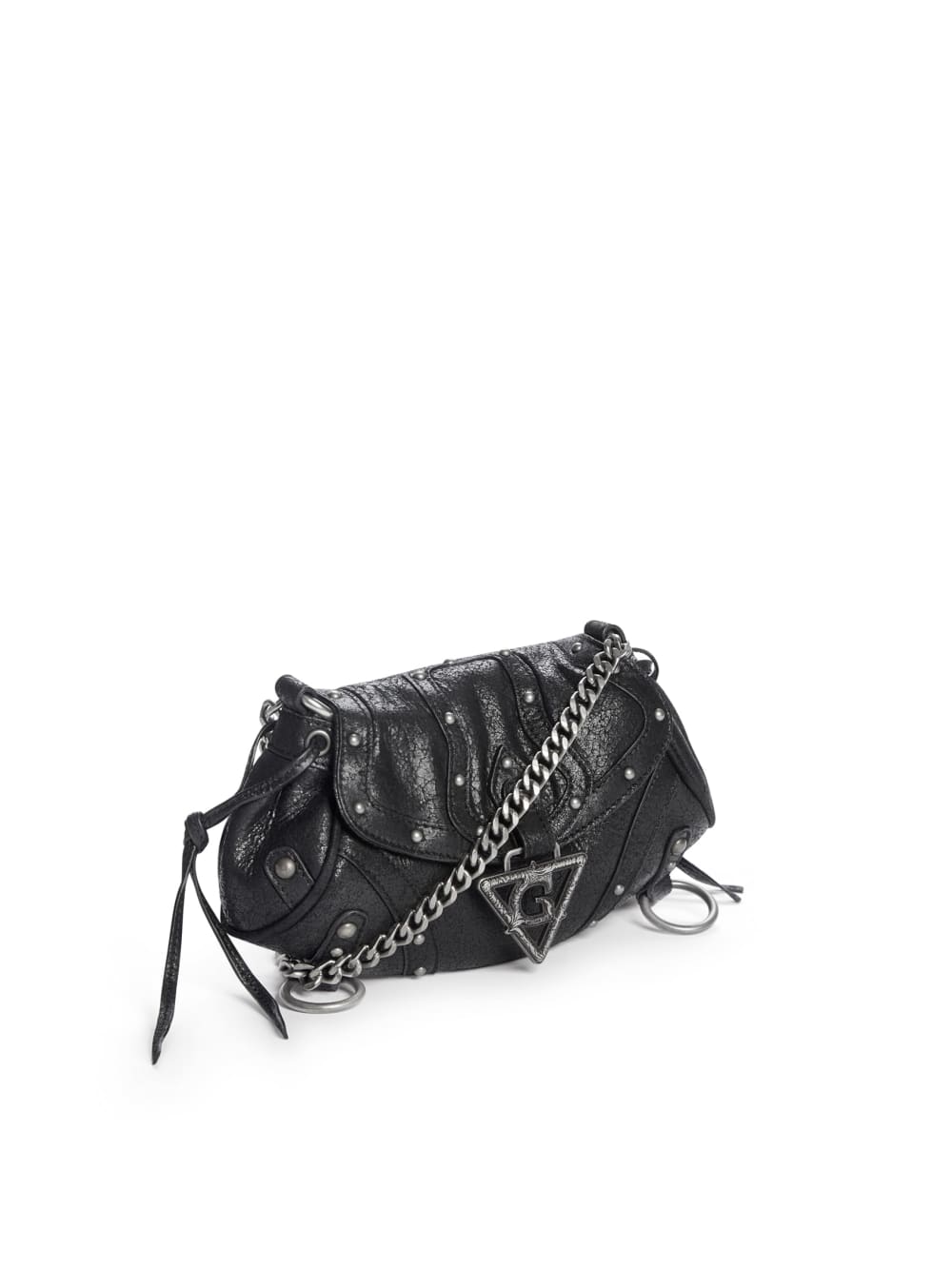 crackled leather mini fashion bag - Guess