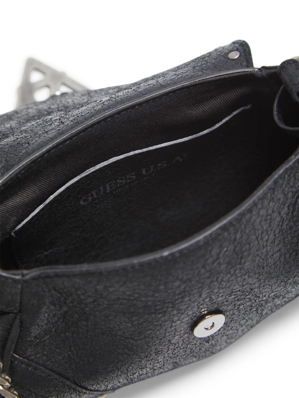 crackled leather mini fashion bag - Guess