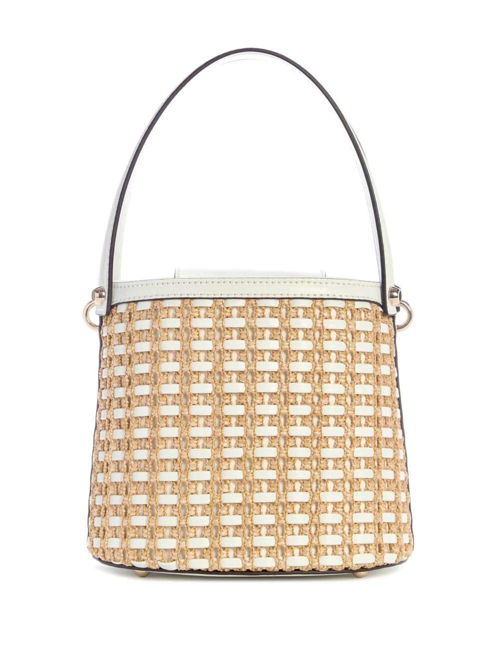 Atalia Raffia Crossbody Bucket Bag - Guess
