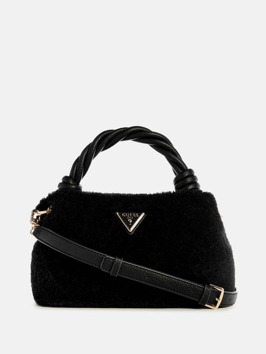Shaida Faux-Fur Top-Handle Crossbody - Guess