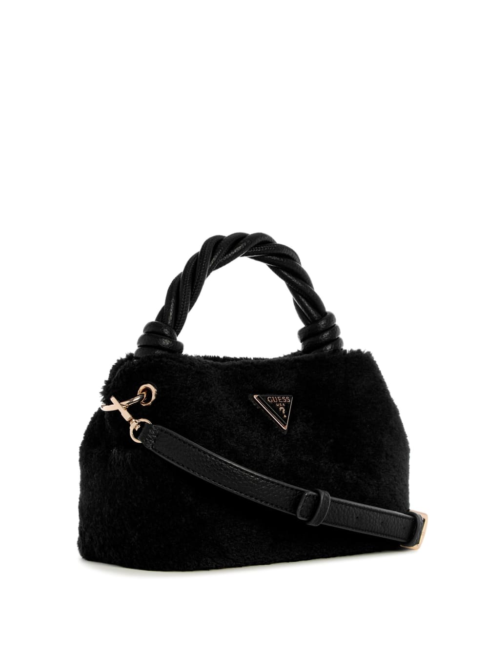 Shaida Faux-Fur Top-Handle Crossbody - Guess