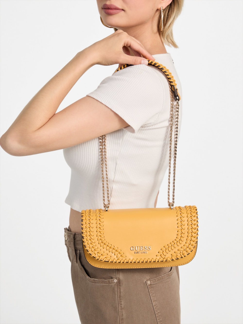 Tatum Whipstitched Convertible Crossbody - Guess