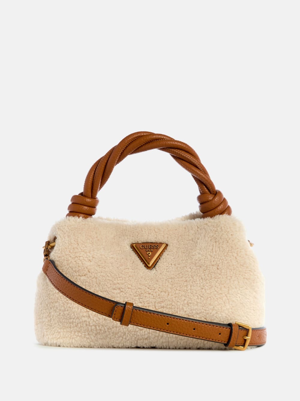 Shaida Shearling Top-Handle Crossbody - Guess